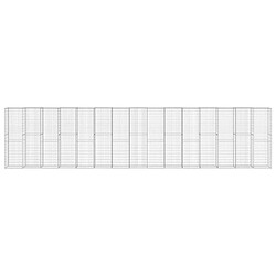 Avis VidaXL Mur à Gabion Acier - Argenté