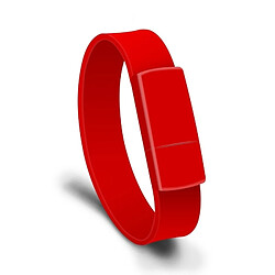 Wewoo Clé USB Bracelet Rouge - 128 Go