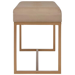 Helloshop26 Banquette en velours beige 3002049