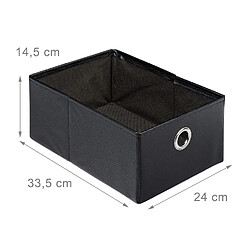 Helloshop26 Banquette Coffre - Noir