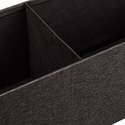 Helloshop26 Banquette coffre en lin - Marron pas cher