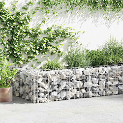 vidaXL Mur à gabion acier galvanisé 600x50x50 cm