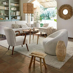 Atmosphera Banquette Aurora - Blanc pas cher