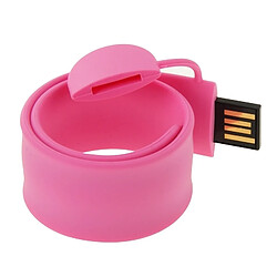 Wewoo Bracelet USB Silicone - 16 Go Rose