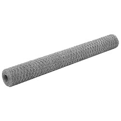 vidaXL Grillage pour Volière Acier Galvanisé 25x1,2 m