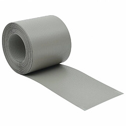 vidaXL Brises-vues de jardin - Gris pierre PVC