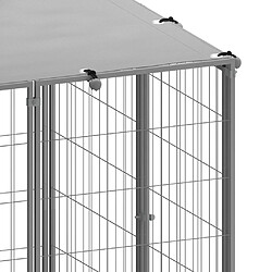 Enclos pour chien Helloshop26 - 8,47 m² Argenté pas cher