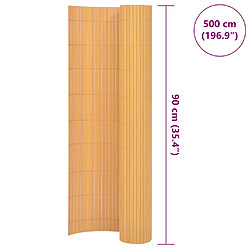 VIDAXL Clôture de jardin Double face PVC 90x500 cm - Jaune pas cher
