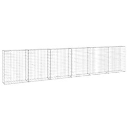 vidaXL Mur en gabion Acier galvanisé