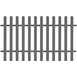 VIDAXL Clôture à piquets WPC 200x120 cm