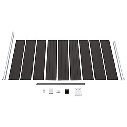Acheter vidaXL Panneau de clôture WPC 95x186 cm Noir