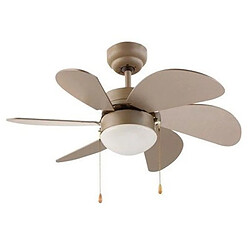 Totalcadeau Ventilateur Bois Gris 80 cm