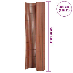 vidaXL Clôture de Jardin PVC - Marron pas cher