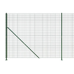 Acheter VidaXL Clôture en treillis métallique avec bride - Vert 2,2x25 m