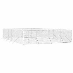 Avis vidaXL Chenil d'extérieur - 8x12x2 m