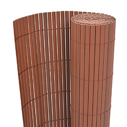 vidaXL Clôture de Jardin PVC - Marron Clôture emboîtable - 90 x 300 cm - Résistance aux UV - Installation facile