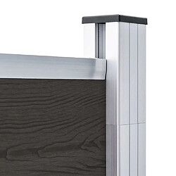 Acheter vidaXL Panneau de clôture WPC 180x186 cm - Noir