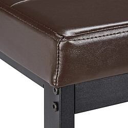 Helloshop26 Banc à chaussures avec rangement - Marron