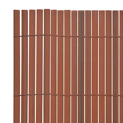 Avis vidaXL Clôture de Jardin PVC - Marron