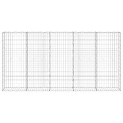 Avis vidaXL Mur en gabion avec couvercles - Acier galvanisé
