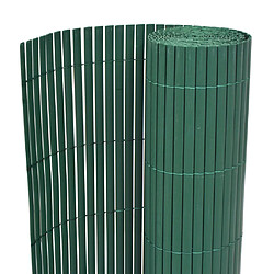 vidaXL Clôture de Jardin PVC Double Face 90x500 cm - Vert