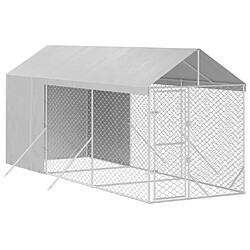 Avis vidaXL Chenil Acier Galvanisé - 2x6x2,5 m