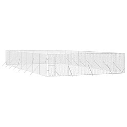 Avis vidaXL Chenil Acier Galvanisé - 8x16x2 m
