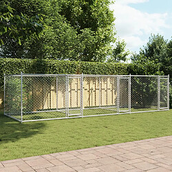 Avis vidaXL Cage pour chien avec portes - 6x2x1,5 m - Acier galvanisé