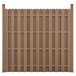 Neuholz Clôture de Jardin Bois Composite WPC - Marron