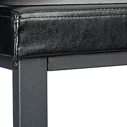 Helloshop26 Banc à chaussures - Noir