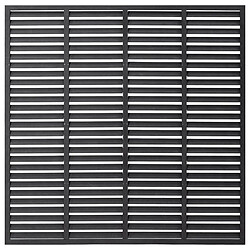 vidaXL Clôture à persiennes WPC 180x180 cm Gris