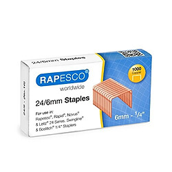 Rapesco Agrafes à Pointe 21/6 mm - Lot de 1000
