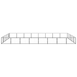 Acheter vidaXL Chenil Noir 40 m² Acier