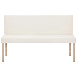 Helloshop26 Banquette pouf crème 3002077