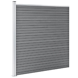 Acheter VidaXL Clôture en WPC - Gris - 353x186 cm