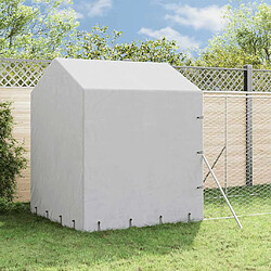 Avis vidaXL Chenil extérieur avec toit - 2x6x2,5 m