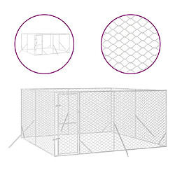 vidaXL Chenil d'extérieur - 4x4x2 m