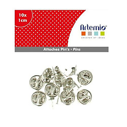 Artemio Attaches de pin's métalliques - Lot de 10