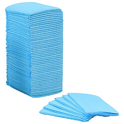 Avis vidaXL Tapis hygiène chien 200 pcs - Bleu