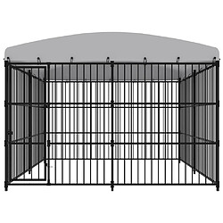 Avis vidaXL Chenil extérieur avec toit 300x300x210 cm