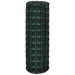 Avis VidaXL Clôture Euro Acier - Vert 10x0,8 m