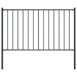 VidaXL Panneau de clôture avec poteaux - Anthracite