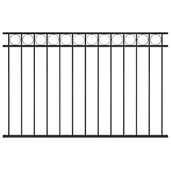 vidaXL Panneau de clôture Acier 1,7x1 m