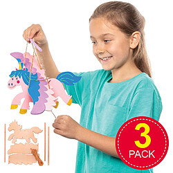 Kit marionnettes licornes - Multicolore
