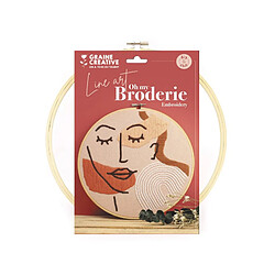 Graine créative Kit broderie visage line art