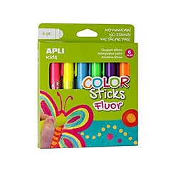 Avis Apli Coffret Color Stick gouache solide – Couleurs fluo