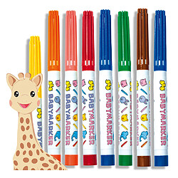 Ses creative Coffret feutres bébé Sophie la girafe - 8 pièces pas cher