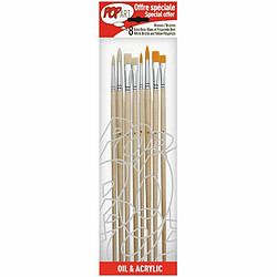 Pebeo Set de 8 pinceaux brosse