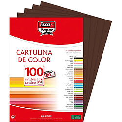 Coffret papier dessin A4 - Marron