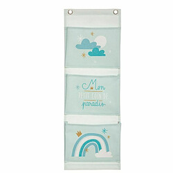 Rangement 3 Compartiments Enfant 55cm - Bleu